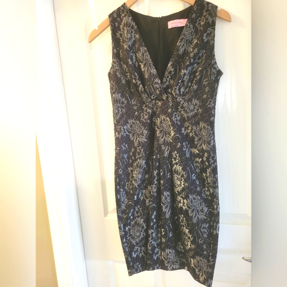 Sweet Chemise Jacquard  Cocktail Dress